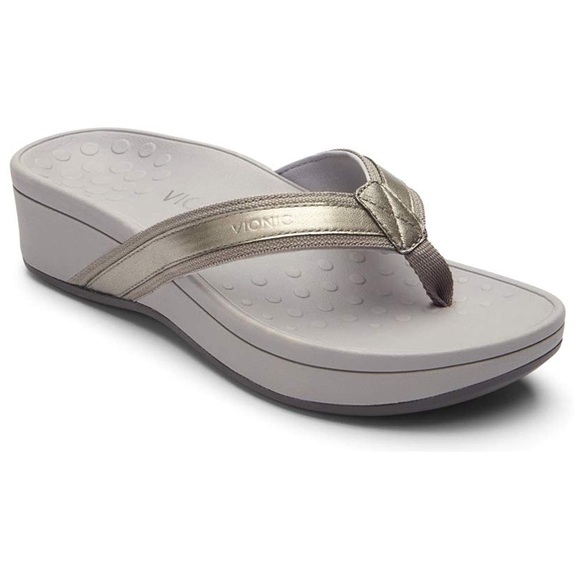 New VIONIC Women’s High Tide Platform Pewter Sz 11 - Picture 1 of 5